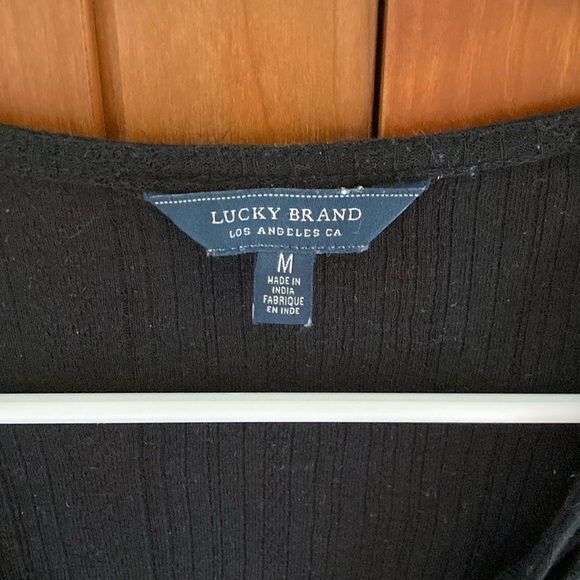 Lucky Brand Black Tank Top with white design - Picture 5 of 11